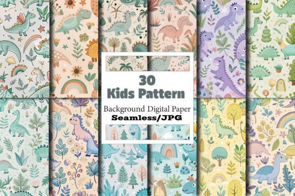 Download Seamless Kids Digital Pattern - Seamless Collection