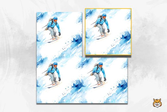 Download Winter Sports Seamless Pattern - Seamless Collection