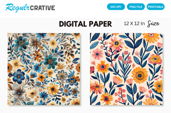 Download Watercolor Boho Floral Seamless Pattern - Seamless Collection