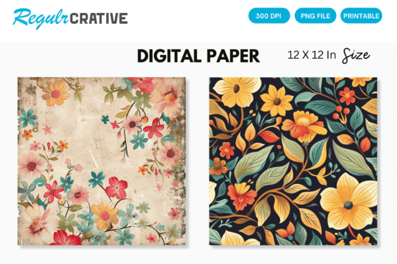 Download Watercolor Boho Floral Seamless Pattern - Seamless Collection