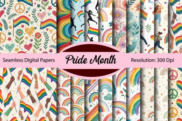 Download Pride Month Seamless Digital Paper - Seamless Collection