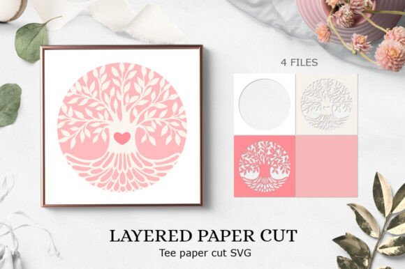 Download Tree Love Paper Cut / Tree Paper Cut SVG - Love paper Collection